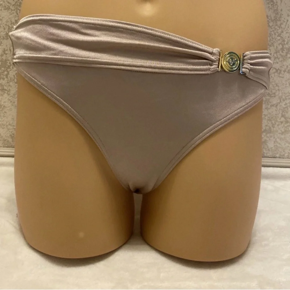 Victoria's Secret Beige Shimmer Twist Bandeau Bikini - Picture 6 of 16